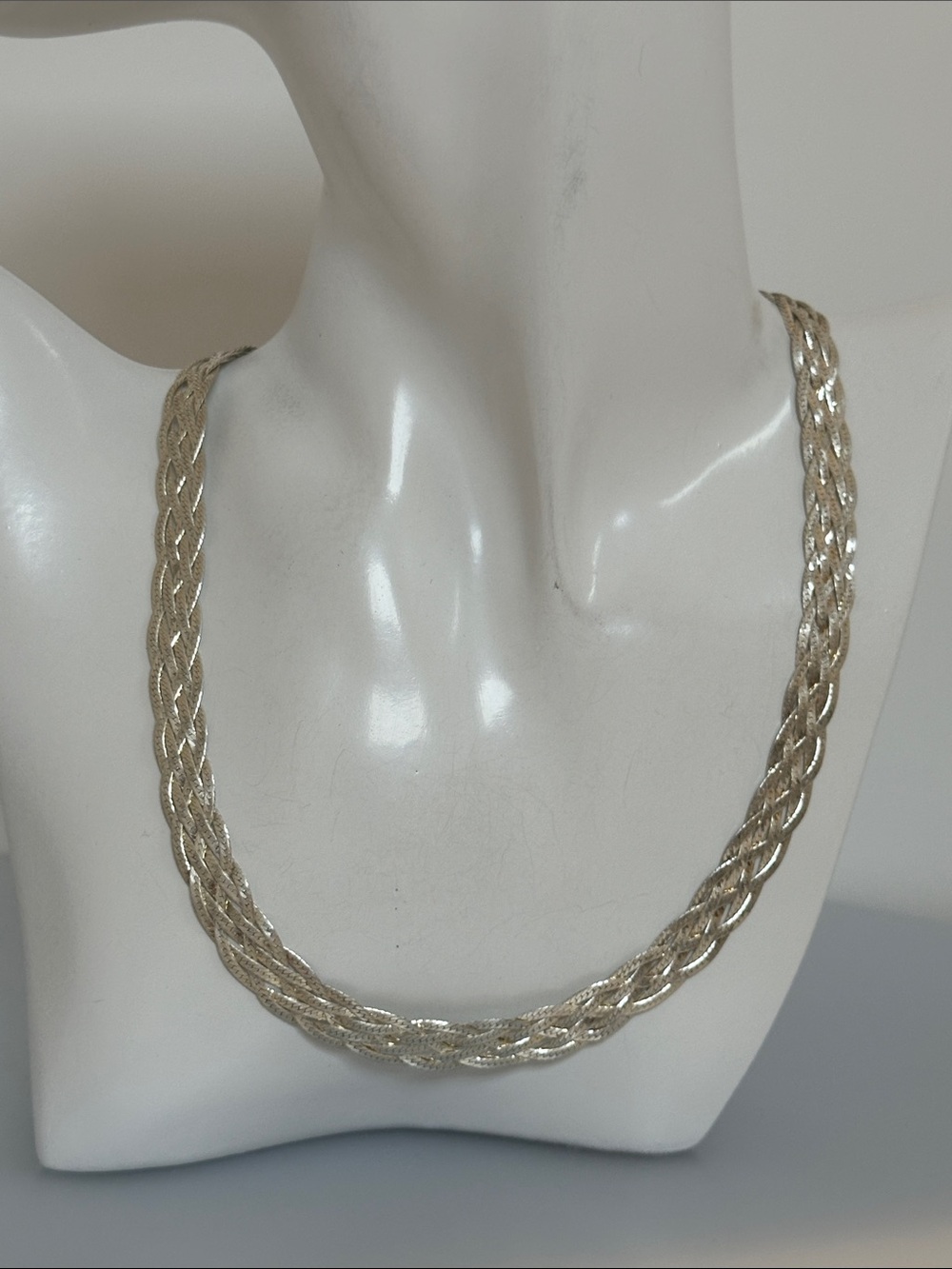 925 Sterling Silver Rope Necklace made in Italy